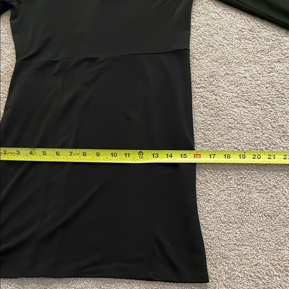 Brat Star Black Bodycon Dress Mock Neck Long Sleeve - Picture 4 of 5